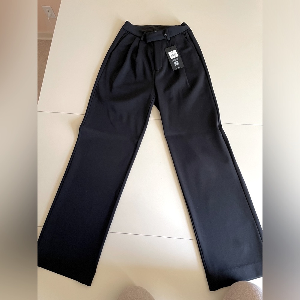 Cuts Clothing Black Essential Pleated Pant